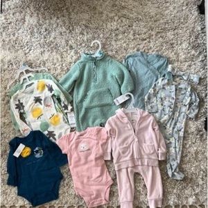 6 month lot baby girls clothes Carters Target and Gap